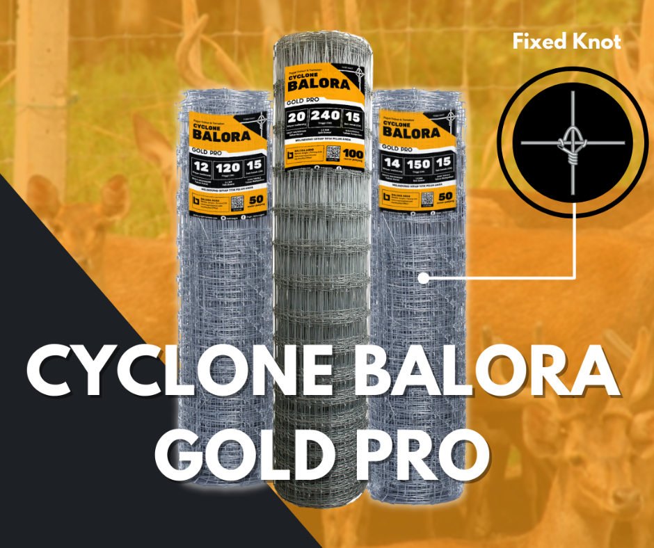Pagar Cyclone Balora Gold Pro (Fixed Knot)