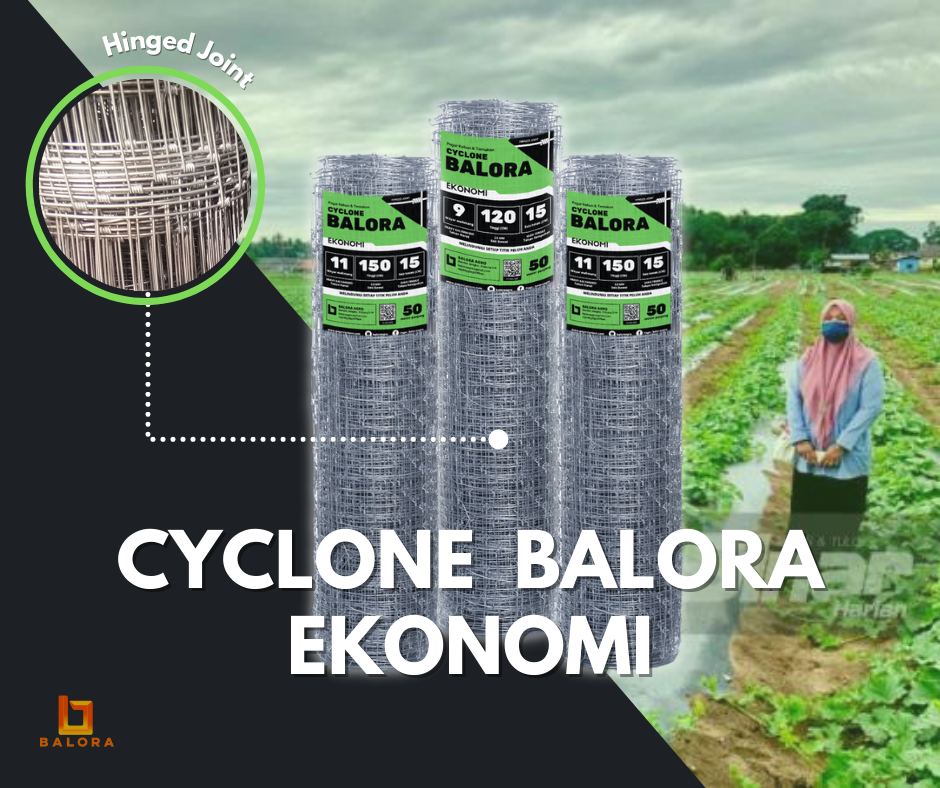 Pagar Cyclone Balora Ekonomi (Hinged Joint)